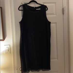 LOFT black eyelet dress